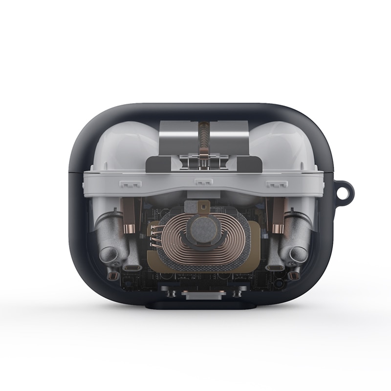 Silikone taske til airpods pro til airpods 1/2 /3 bluetooth øretelefon udskrivning adskille mønster beskyttende taske tilbehør