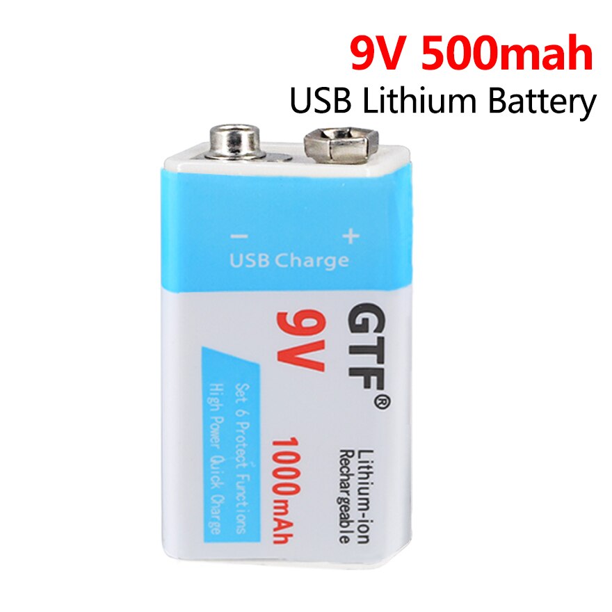 9v usb 500 mah genopladeligt batteri micro usb 9 volt 6 f 22 lipo batteri til rc helikopter mikrofon til eq røgalarm 500 mah
