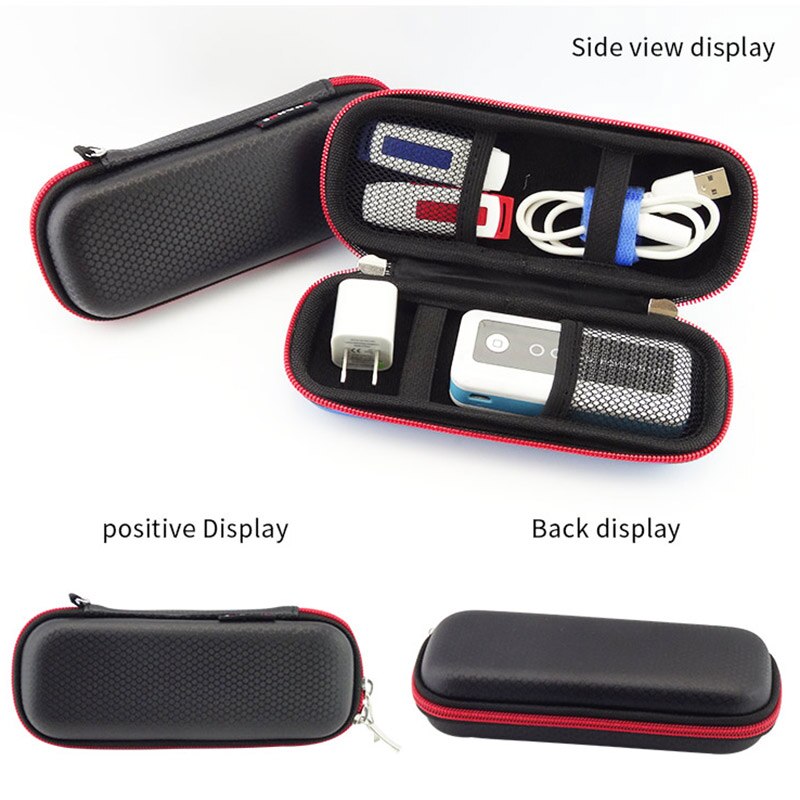 Organizador para llevar unidades Flash USB, funda de almacenamiento para batería externa, bolsa de protección, Cargador USB