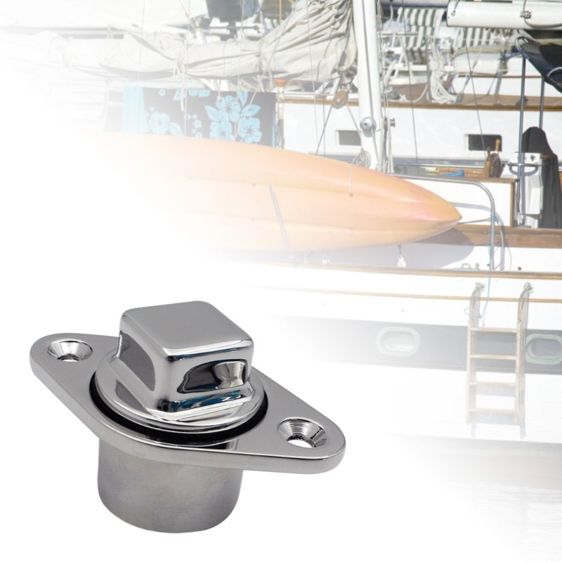 QM82 Upgraded Boat Drain Plug High Polished 316 Stainless Steel Garboard Bilge Drain Plug Bung for Marine Boat Hull Replace