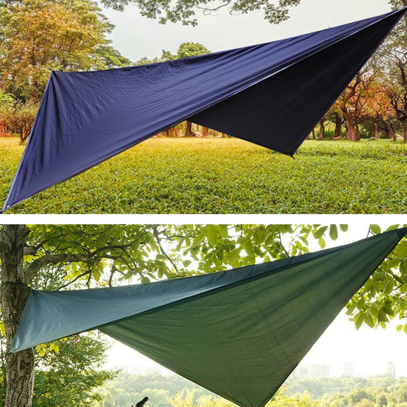 Camping Sun Shelter Lightweight Tent Tarp Rain Sun Shade Hammock Shelter Camping Picnic Pad Outdoor Waterproof Tent Shade