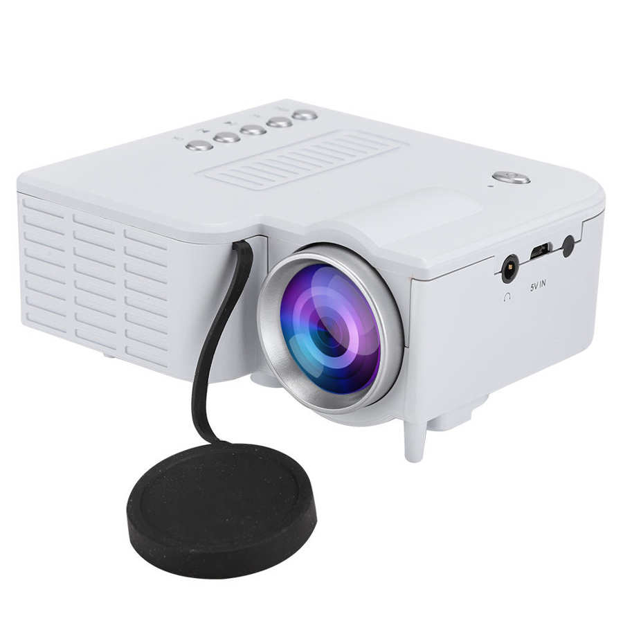 Led Mini Kantoor Projector 320*180 Fysieke Resolutie Draagbare Projector Ondersteuning 1080P Video Usb Tf-Kaart Vergadering projector