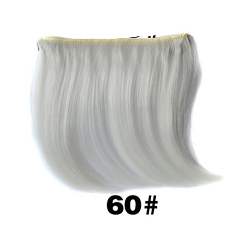 1pc 12 färger snygga tjejer clip on clip framtill bang lugg hårförlängning bit tunna mini peruk horn förläng luggen: 60