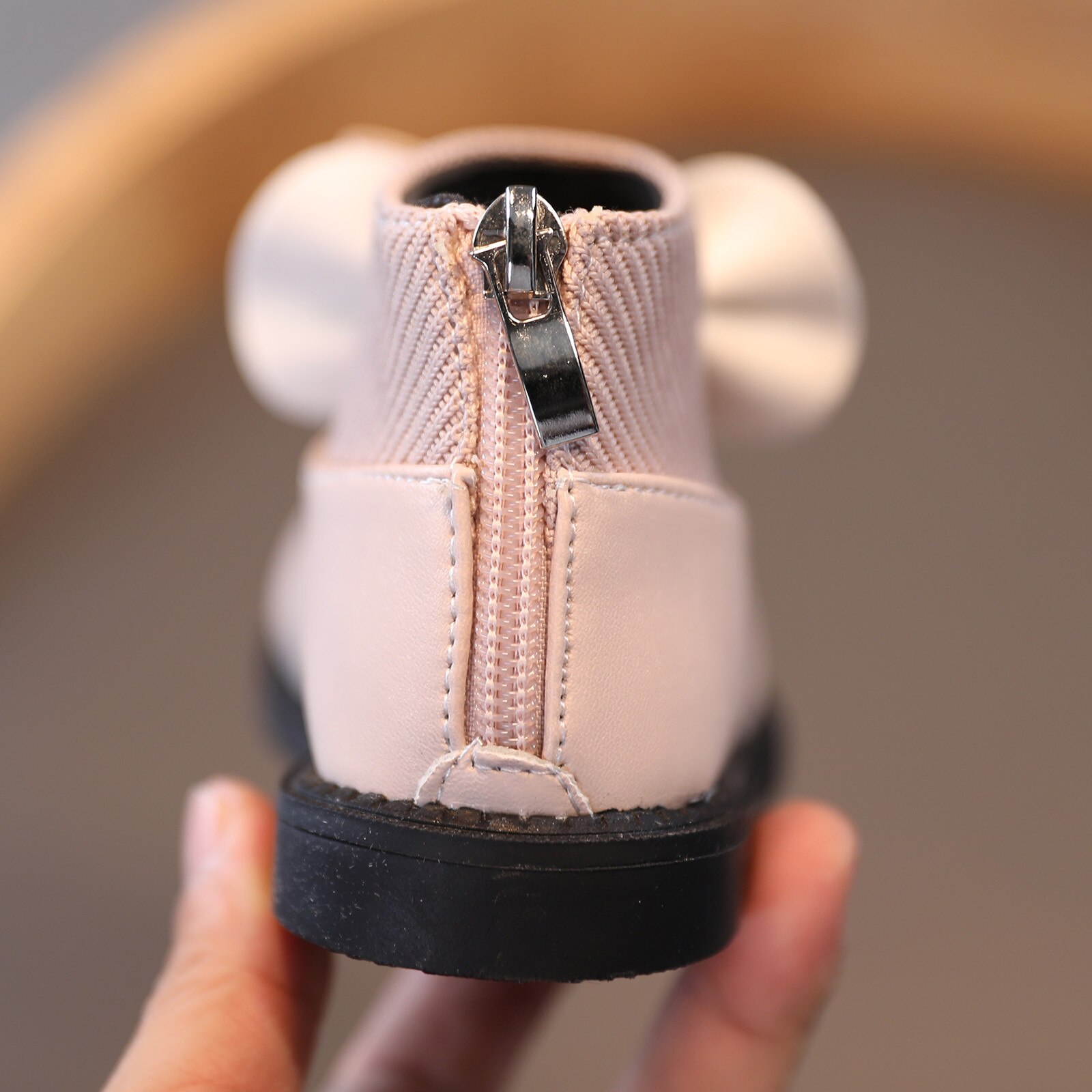 Kleinkind freundlicher Baby Mädchen Winter Plüsch Flache Stiefel Mädchen der Kurz Bowknot lässig Wasserdichte Schuhe Mädchen Kurze Knöchel stiefel