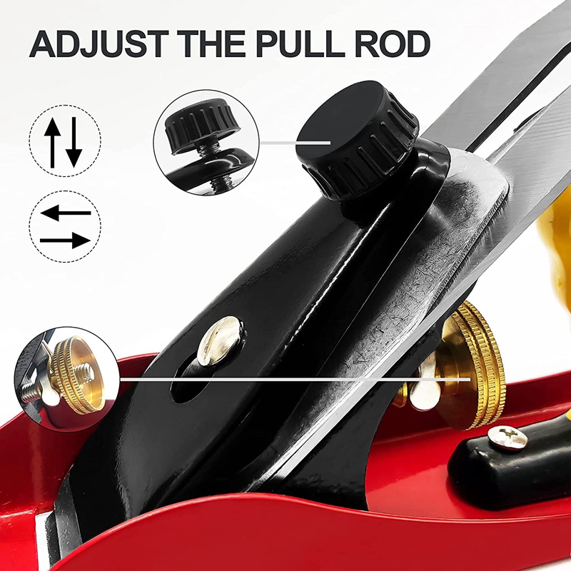 12.5Inch Wood Planer 2Inch Cutter Planers Woodworking Tools Adjustable Control the Depth of Hand Plane,2 Blades