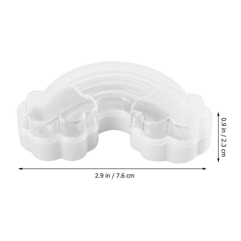 12 stuks/pak plastic snoepdoosjes in de vorm van wolken, kleurrijke snoepdozen voor kerstfeestjes, decoratieve benodigdheden