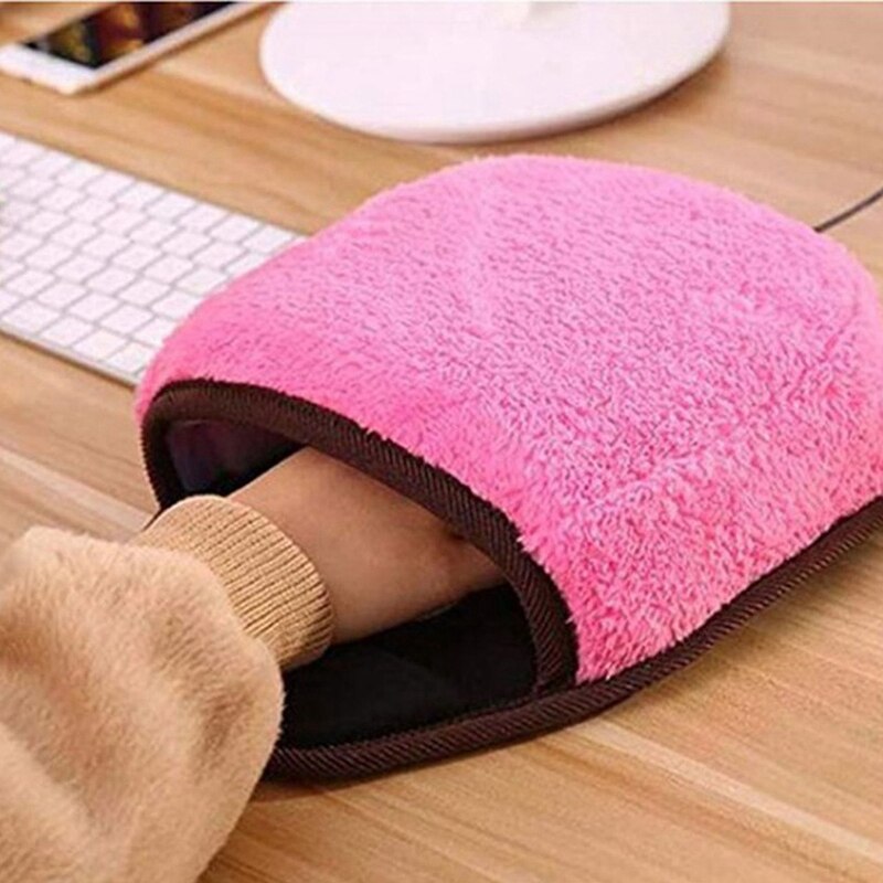USB Heated Mouse Pad Mousepad Mouse Hand Warmer With Wrist Guard Warm Winter Mouse Mat USB Port