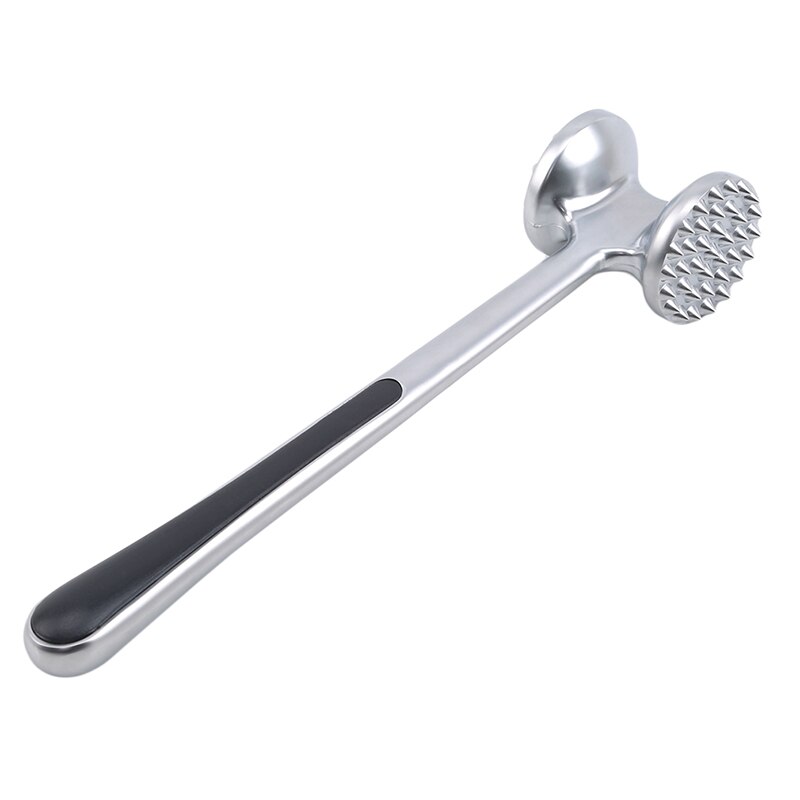 Martillo de acero inoxidable para limar carne, herramienta de cocina, doble cara, para carne, ternera, cerdo: Default Title