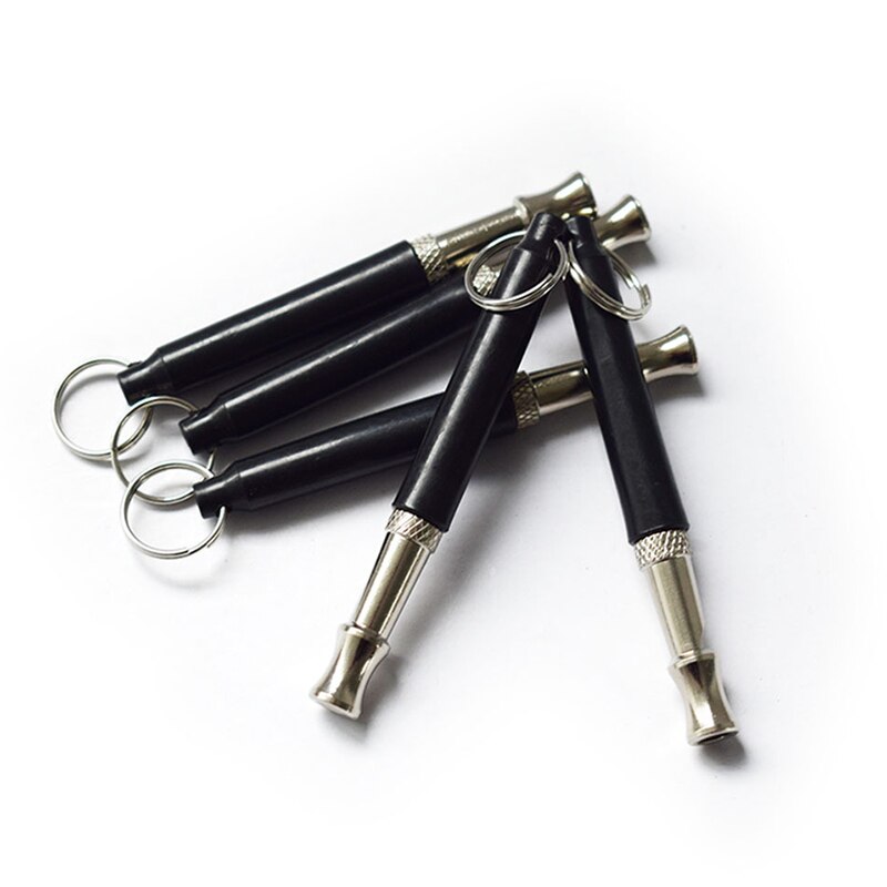 Dog Training Whistle Adjustable Whistle Supersonic Sound Repeller Pitch Stop Barking Quiet Black Whistle Tool Pet Supplies