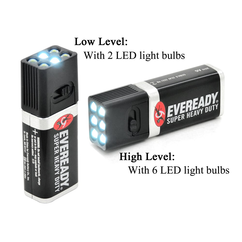 Lampe de poche LED de 9 volts lampe torche extérieure lumière de Camping Blocklite taille compacte lumière de Camping extérieure Ultra lumineuse