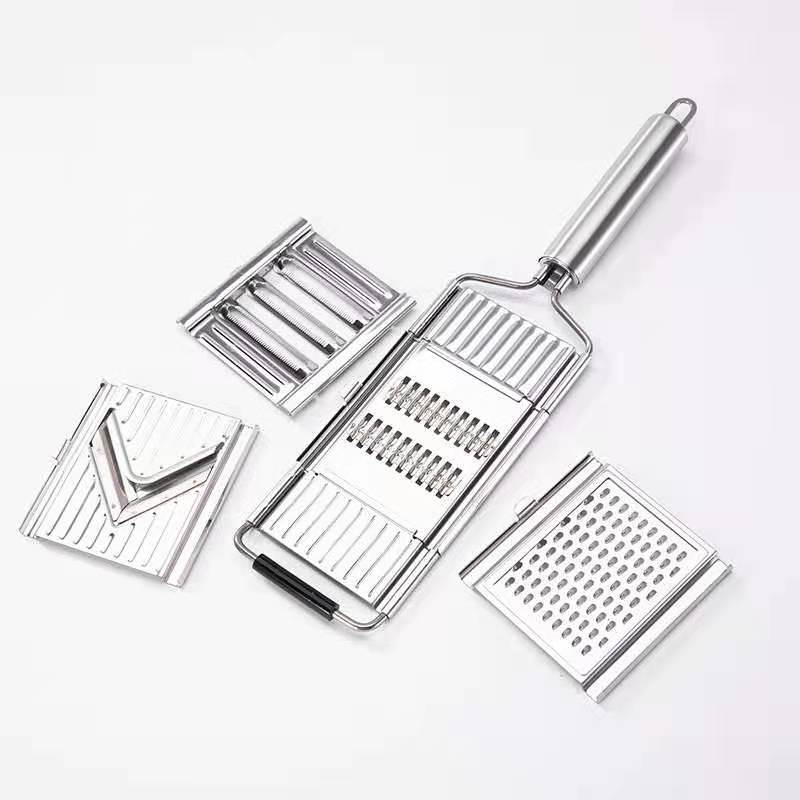Rvs Rasp Cutter Multifunctionele Groente Slicer Shredders Fruit Dunschiller Wortel Rasp Keuken Accessoires