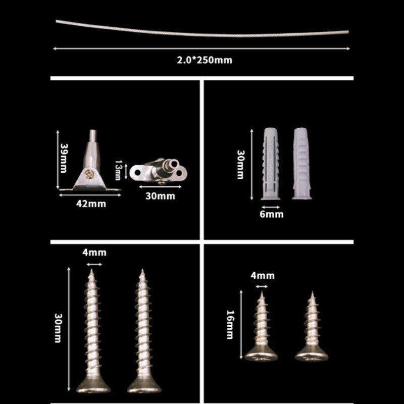 1 set Safety Anti-Tip Adjustable Straps Wire Fixing Flat Wall Strap Prevention Furniture Wall Strap Prevention Device