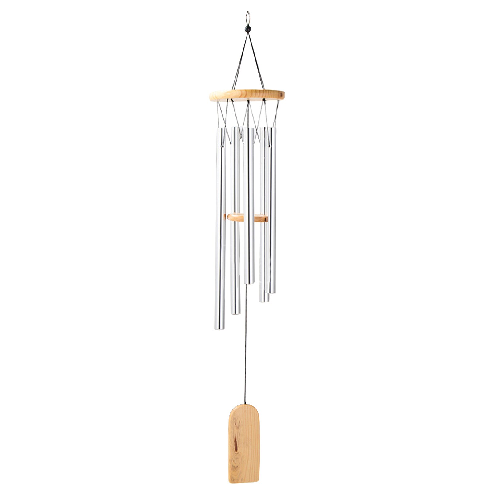 Balcony Wind Chimes For Outside Deep Tone Garden Living Room Durable Wood Home Yard Memorial Patio Hook Hanging