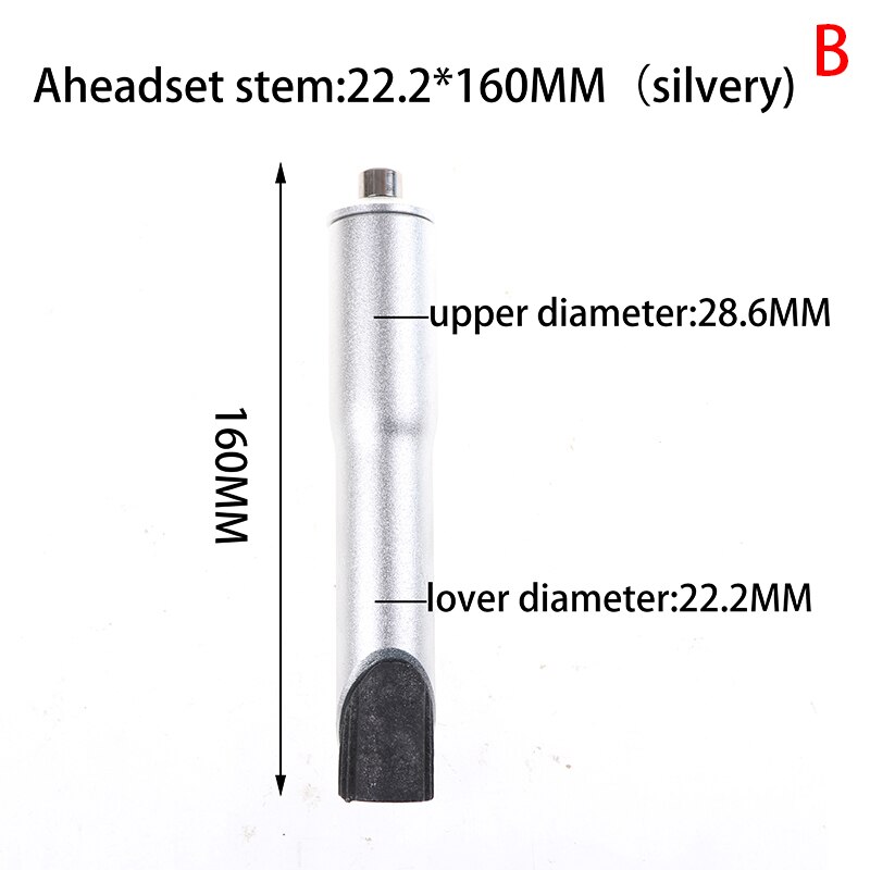 Cykelskaft kontrollrör förlänga styret mountainbike framgaffel adapter: B