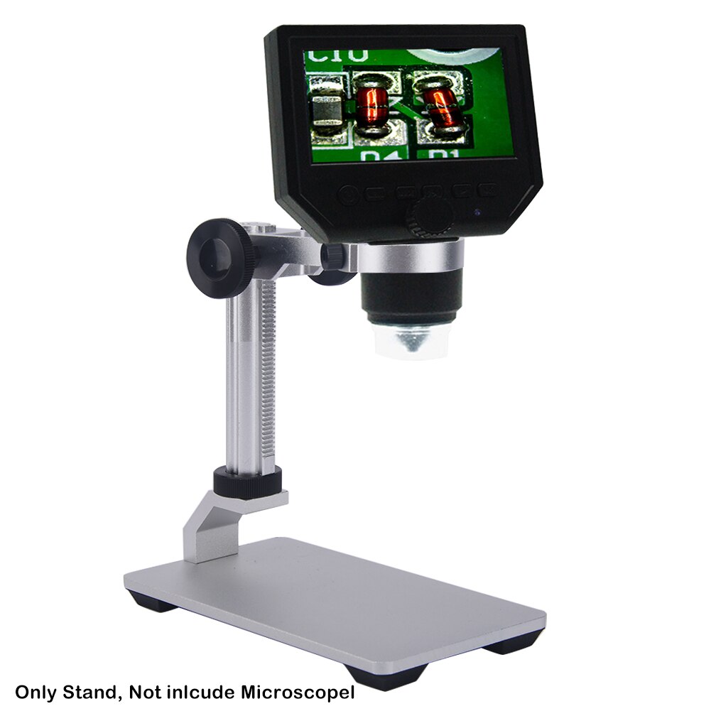 Stand Adjustable Magnifier Endoscope Microscope Holder Bracket Desktop Aluminum Alloy Digital Base 1.18 To 1.3inch