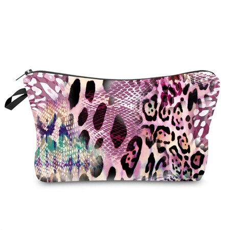 Jom Tokoy Water Resistant Makeup bag Printing Leopard Cosmetic Bag Organizer Bag Women Multifunction Beauty Bag hzb966: Default Title