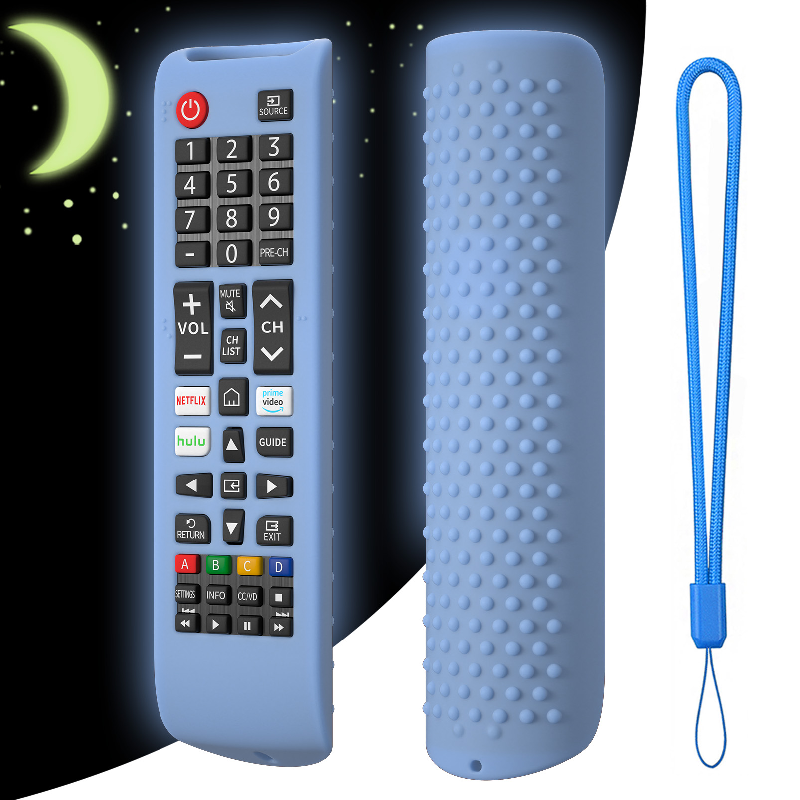 Funda de silicona para mando a distancia, funda antideslizante para mando a distancia Samsung Smart TV, funda protectora para mando de BN59-01315: plum
