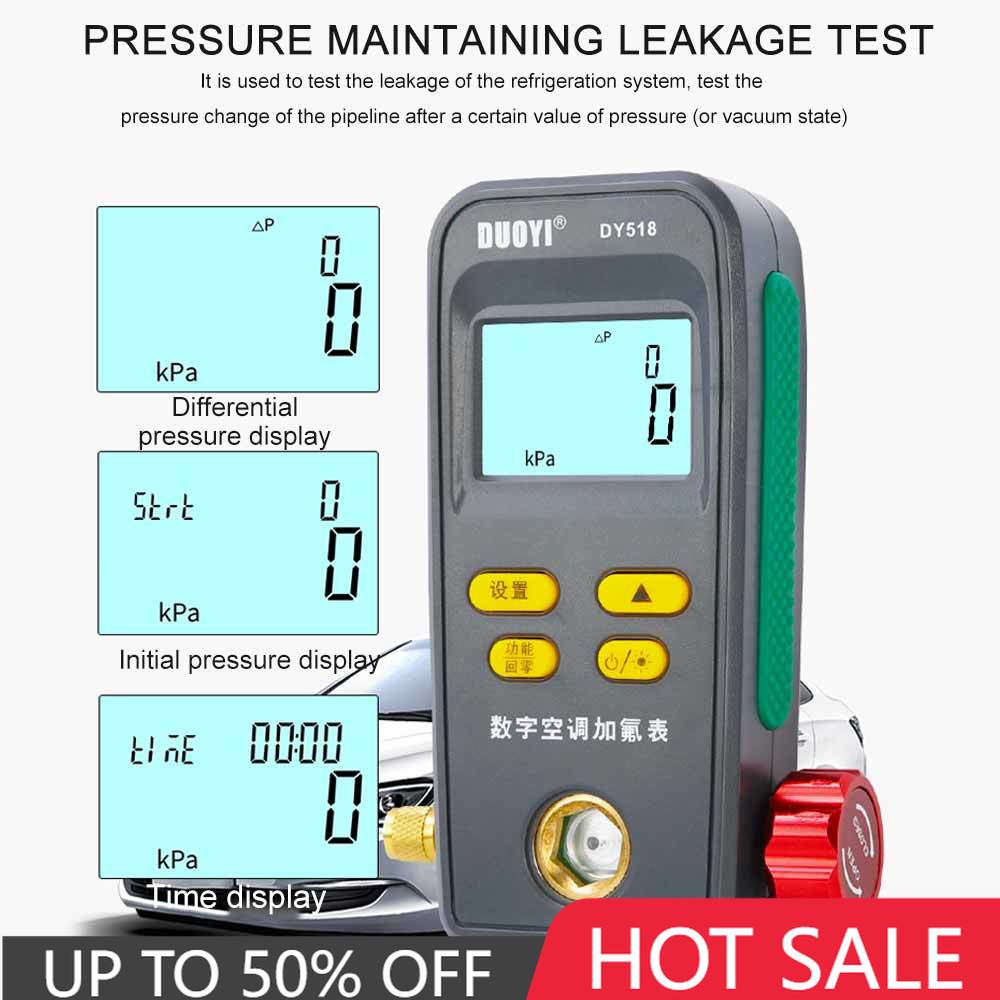 Digitale Kälte Manometer Verteiler Digitale Vakuum HVAC Meter Druck Freon Manometer Temperatur Tester