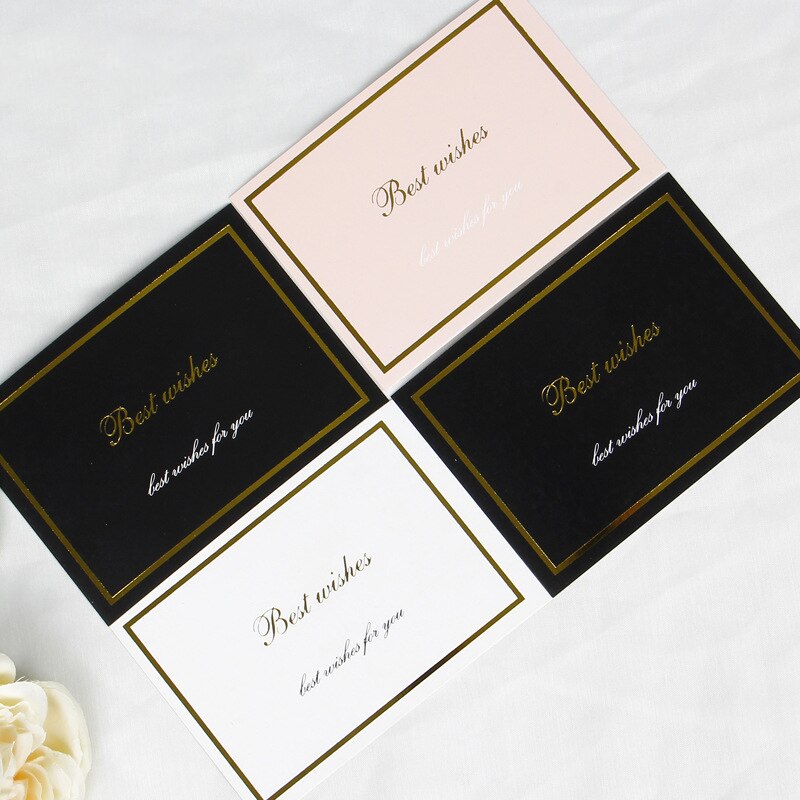 20 stuks/pak verjaardagsstempelgroetkaarten ansichtkaart met gouden opdruk voor valentijnsdag, huwelijksfeestkaart