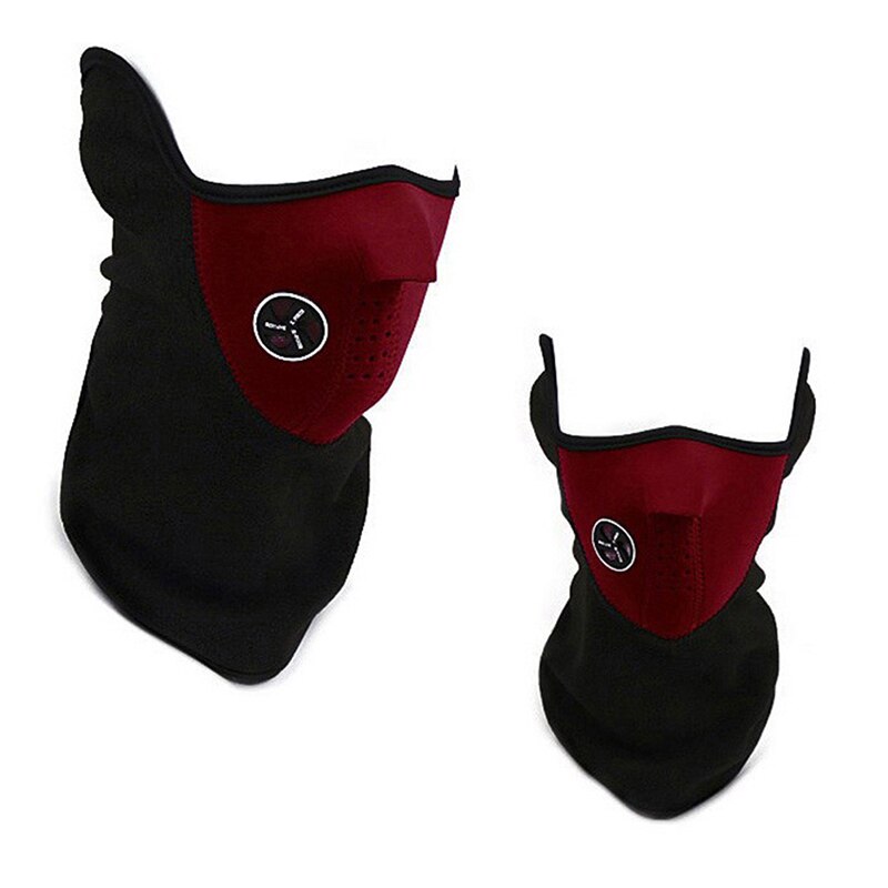 Ansiktsmunnmaske utendørs sport hodebånd sykkel sykling balaclava nakke rør varmere bandanas ansiktsmaske motorsykkel ansiktsmaske: Rød