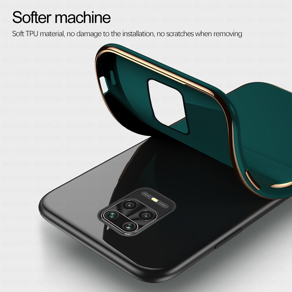 plating Mirror Frame case for xiaomi redmi Note 9 pro 9S soft Silicone phone cover on redmi 9 Note 9 9pro 9 S Not 9 pro 9S coque