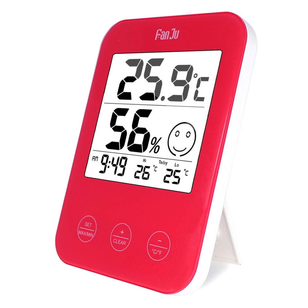 Termómetro Digital para pared, reloj electrónico con temperatura, humedad, confort, expresión, mesa, escritorio, moderno para el hogar
