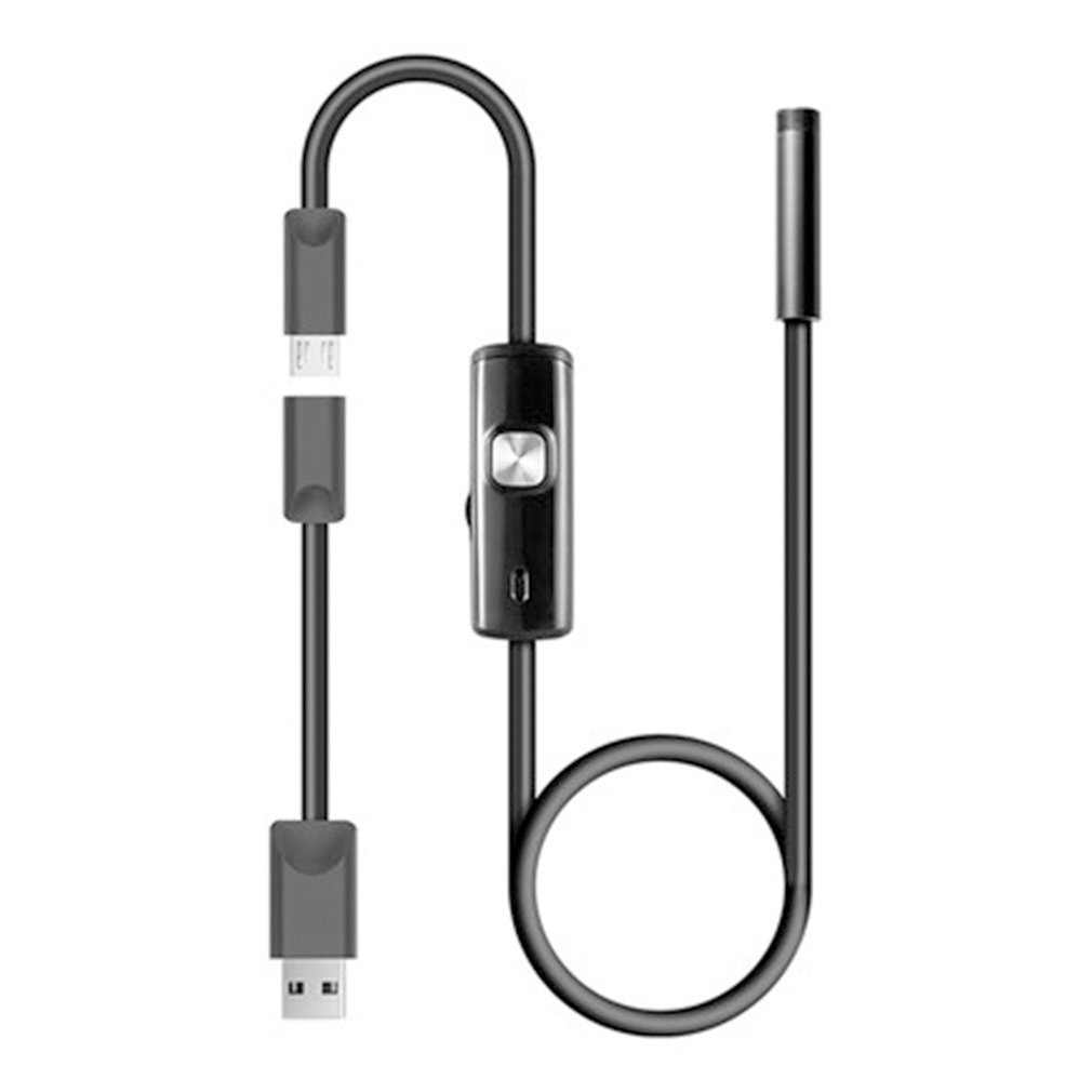 Cámara endoscópica Flexible de 5,5 Mm, Ip67, impermeable, boroscopio de Inspección, para Android, Pc, Notebook, 6LED, ajustable: Default Title