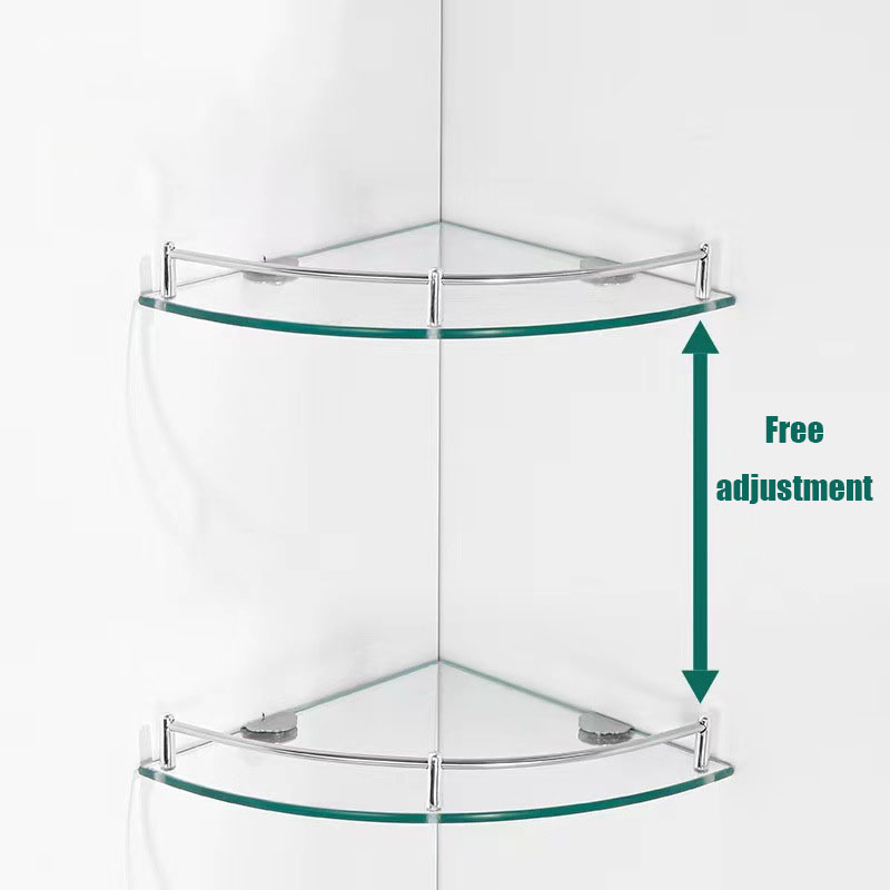 Estante de cocina para baño, estante triangular de vidrio, almacenamiento de cocina, organización, accesorios de cocina, organizador de especias para el hogar