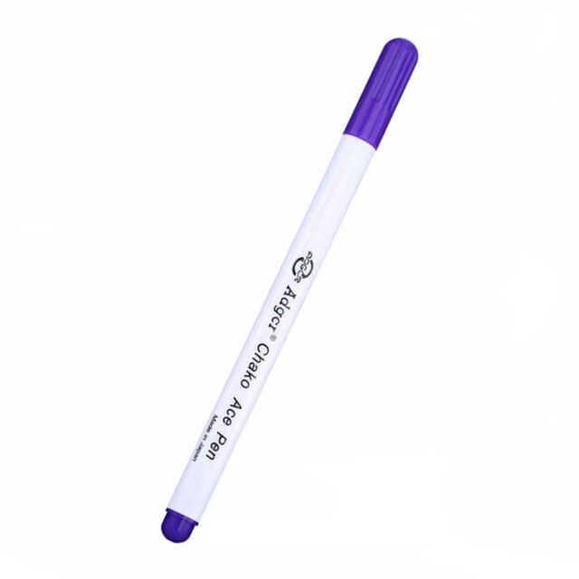 1/6pcs Ink Disappearing Fabric Marker Pen DIY Cross Stitch Water Erasable Pen Dressmaking Tailor's Pen for Quilting Sewing Tools: Purple