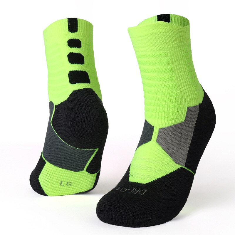 neue neue Unisex Radfahren Socken Männer Outdoor-Mount Sport Abgrifffeste Bike Schuhe Für Rennrad Socken Lauf Basketball: green