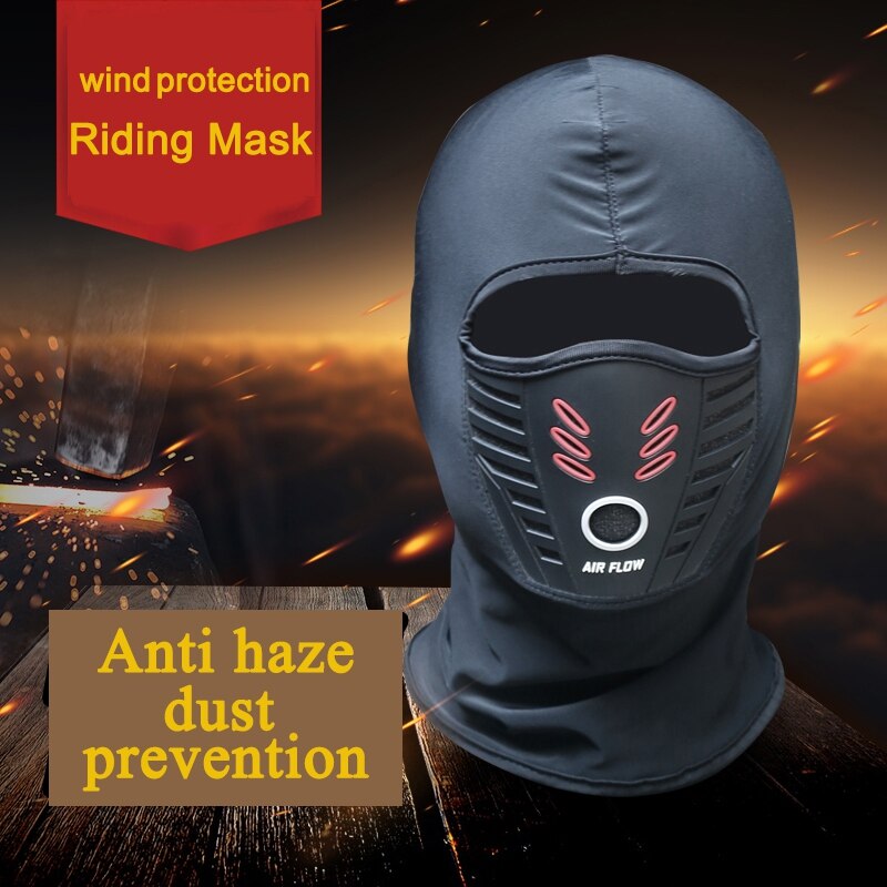 Vinter varm motorcykel vindtæt ansigtsmaske motocross ansigtsmaskeret cs maske udendørs varm cykel termisk fleece balaclava