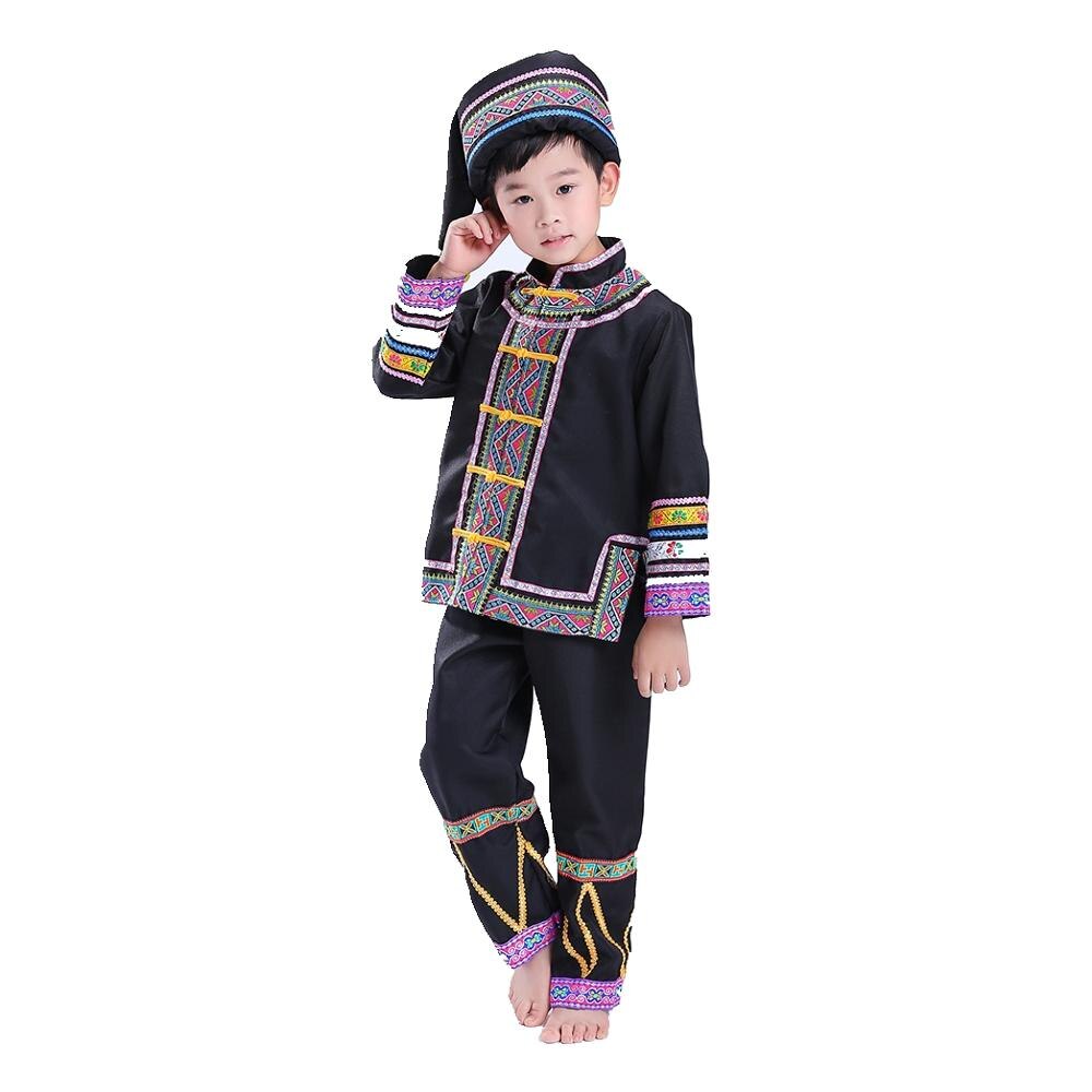 Boy Miao Costumes Chinese Folk Dance Clothing Hmong Clothes Chinese Clothes for Boy