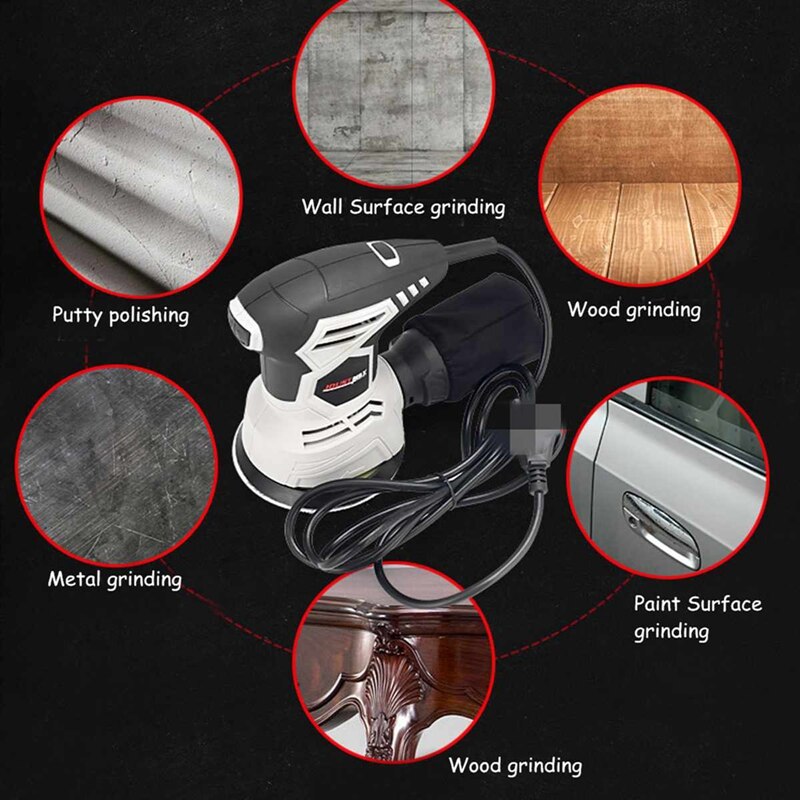 Lijadora eléctrica de madera para muebles, pulidora de Metal, herramientas de carpintería, máquina de lijado, herramientas de carpintería