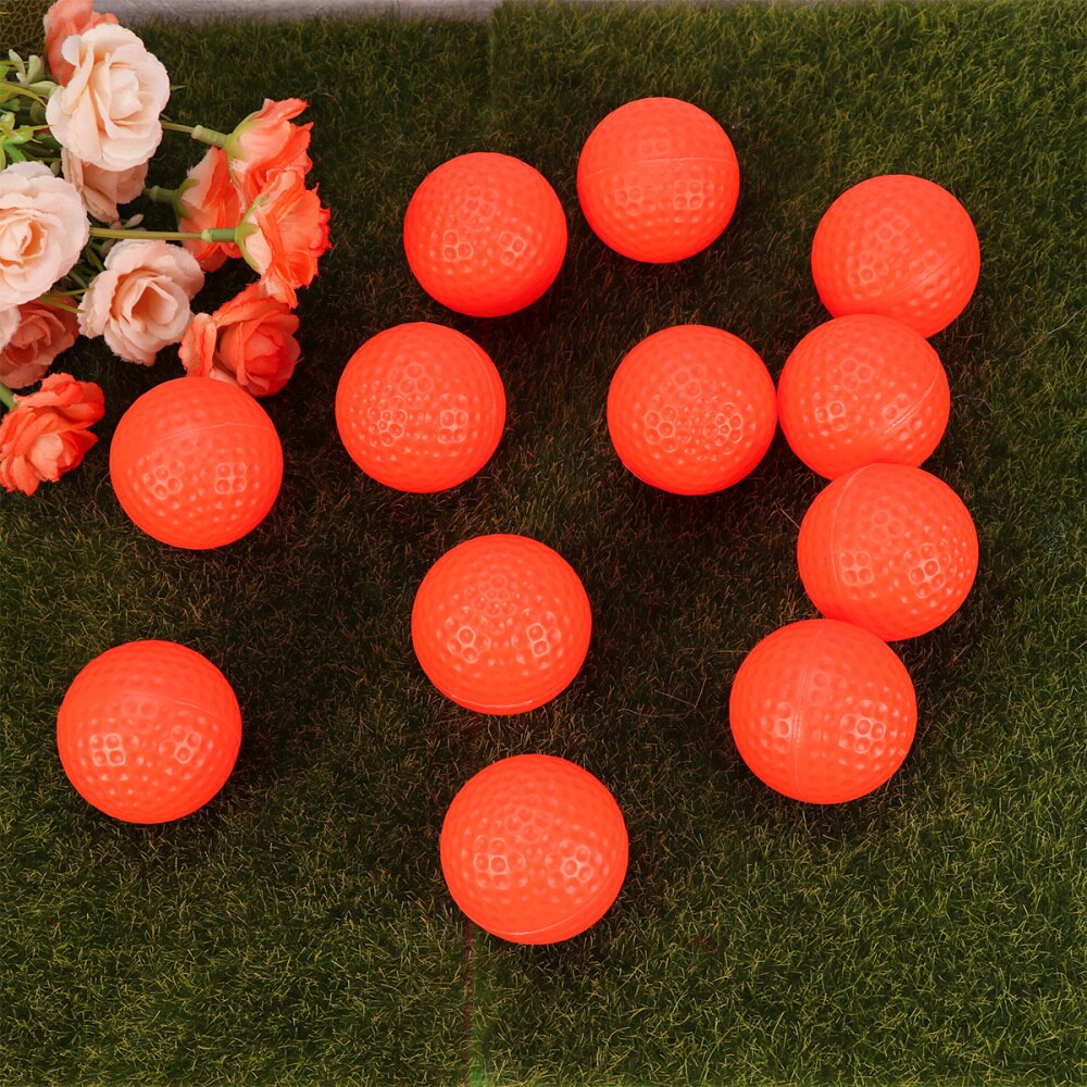 12pcs Useful PU Foam Golf Balls Exercise Field Balls Indoor Practice Training Aids for Training Practical