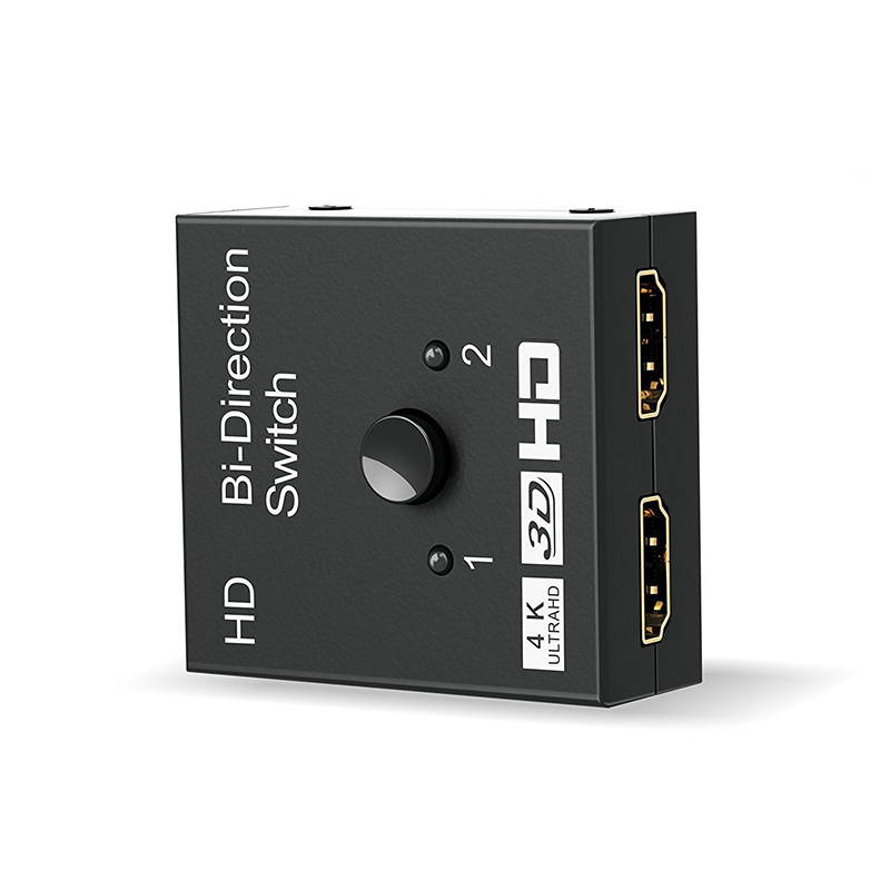4K Hdmi-Compatibel Schakelaar 2 Poorten Bi-Directionele 1X2/2X1 Hd Switcher splitter 4K 1080P 3D Hdr Hdcp Voor PS4 PS3 Xbox Hdtv Box