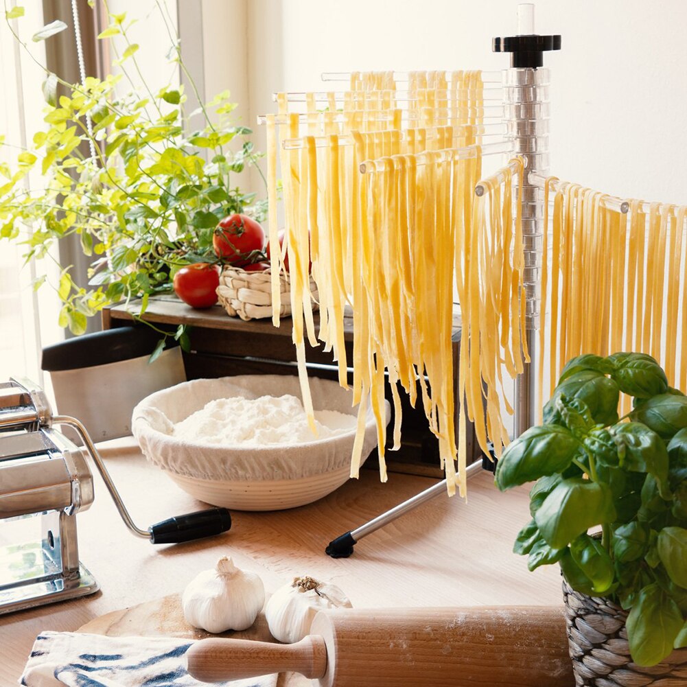 Gereedschap Pasta Droogrek Spaghetti Makkelijk Schoon Non Slip Stand Rotatie Thuis Opknoping Noodle Houder Keuken Opvouwbare Handleiding