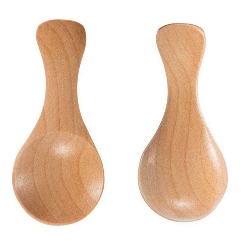 Kurzen Griff 10 Pakete von Kleinen Holz Löffel, Perfekt für Kleine Gläser von Marmelade, Gewürze, Gewürze, gewürze, Zucker, Honig, Kaff