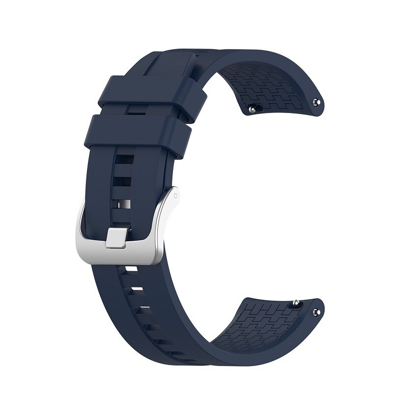 Silikonowy pasek na rękę do zegarka Samsung Galaxy 3 45mm SM-R840 pasek na rękę do zegarka Samsung 46mm SM-R800 bransoletka: Blue White / 16mm