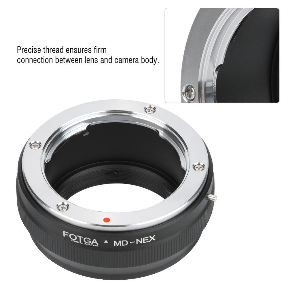 Fotga MD-NEX lente de metal adaptador anel para minolta md lente apto para sony nex câmera mirrorless