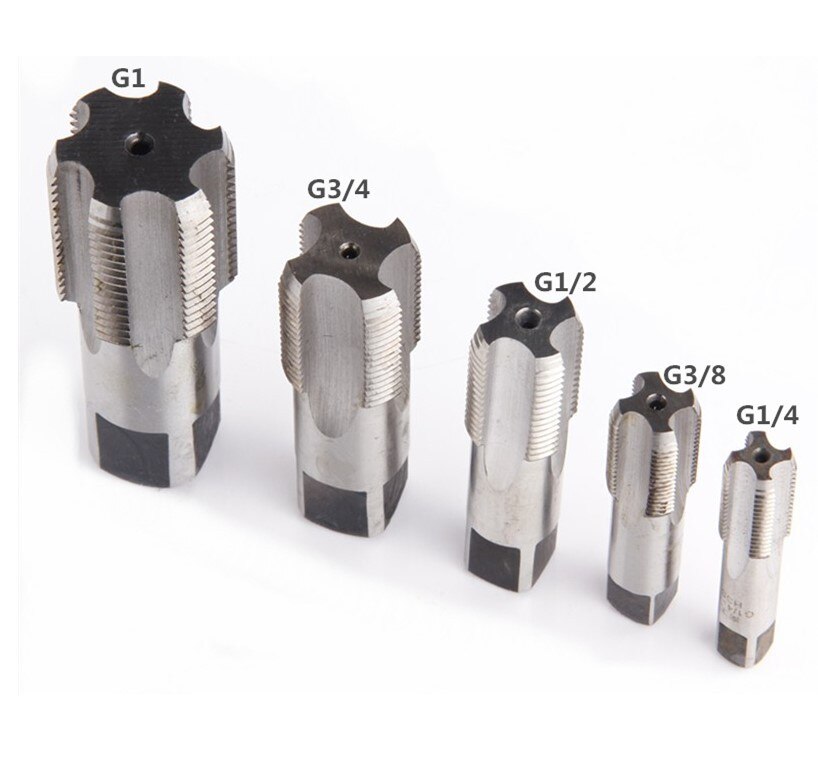 High Speed G1/8 1/4 3/8 1/2 3/4 1 Taper Pipe Tap BSP Metal Screw Thread Cutting For Bench Drills Tapping Machines Hand Drills