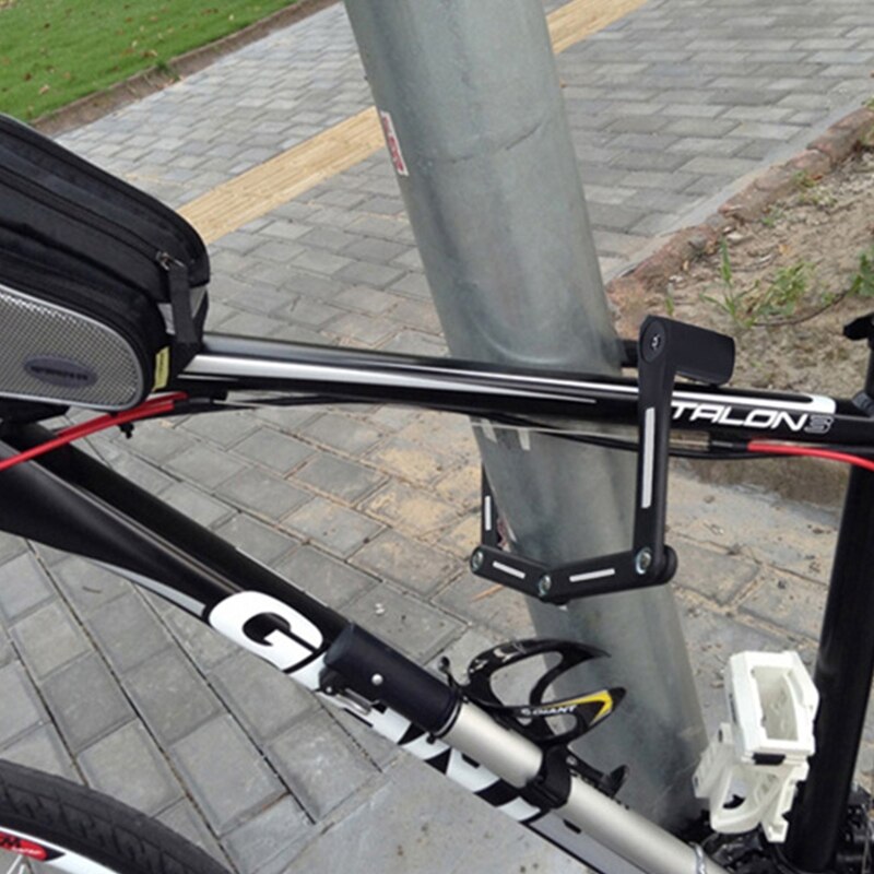 Heavy Duty Folding Bicycle Lock Cycling Bracket Compact Safety Foldylock MTB Road Bike Security Anti-theft Steel Lock