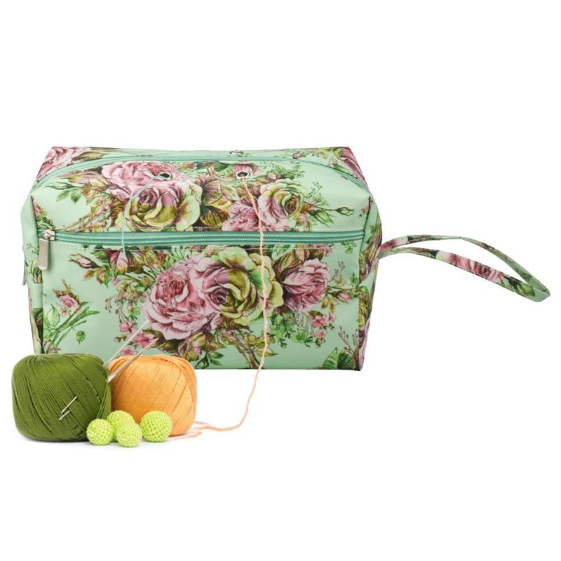 betroffen Nadel Lagerung Tasche betroffen Wolle Garn Tasche Häkeln NäHenne Nadel Eimer Weben Lagerung Wasserdichte Garn Häkeln Organizer