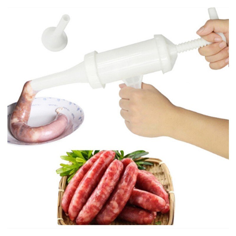 Manuell pølse fyllemaskin som gjør maskinen pølsefyller salami maker og trakt håndlagde nudelpasta maker kjøkkenverktøy