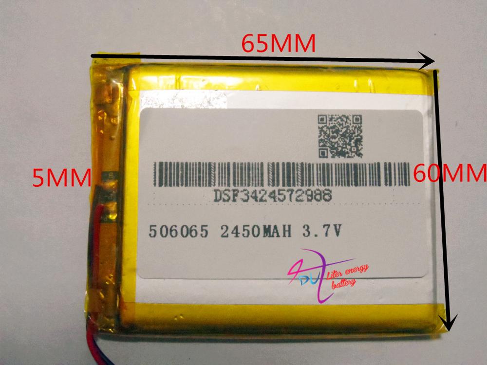 Tablet batterij 3.7 V lithium polymeer batterij 506065 niet een MP5 GPS mobiele power tablet 2450 mah