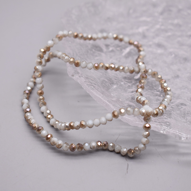 Shiny Color 4mm Rondelle Crystal Glass Beads Faceted Loose Spacer Glass Beads for Jewelry Making DIY Bracelet: other