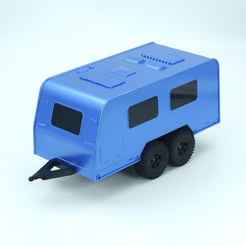 RC Model Motorhome RV Trailer Model for 1/18 RC Car Crawler TRX4M