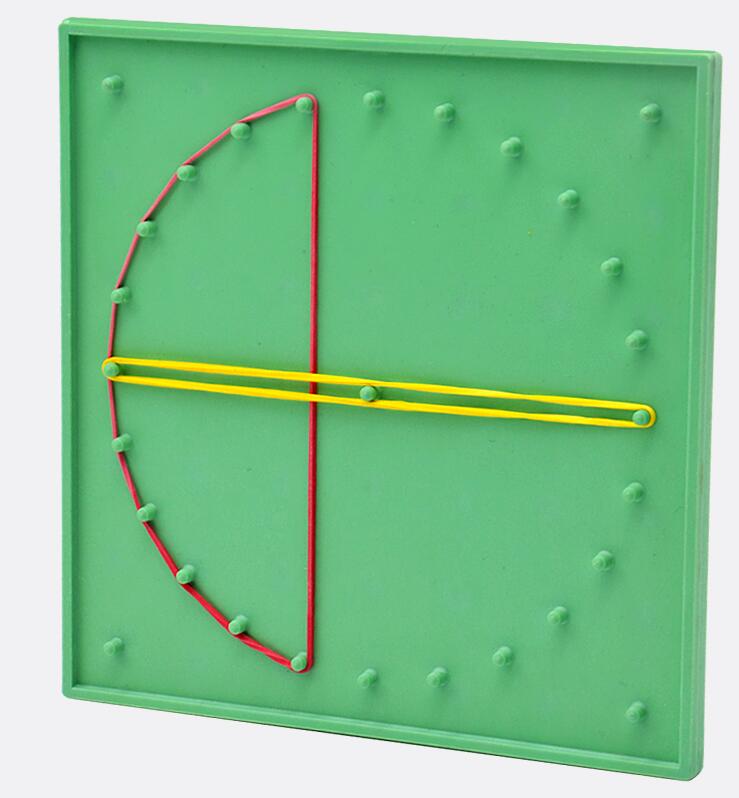 Børn undervisningshjælpemidler plast negleplade matematik undervisningsinstrument primær matematik negleplade værktøjer geometri demo