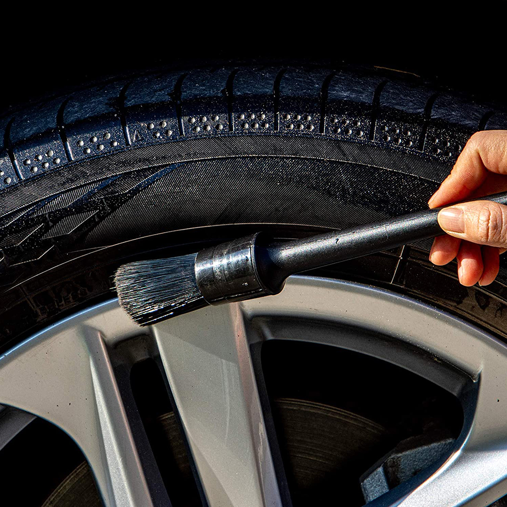 1/5 Uds. Cepillos de limpieza detallado de coches cepillo suave limpiador de ruedas cepillo de eliminación de polvo automático accesorios exteriores interiores de coche