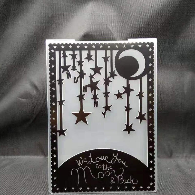 ZATBWS Precious time Embossing plates DIY Paper Cutting Dies Scrapbooking Plastic Embossing Folder: 175