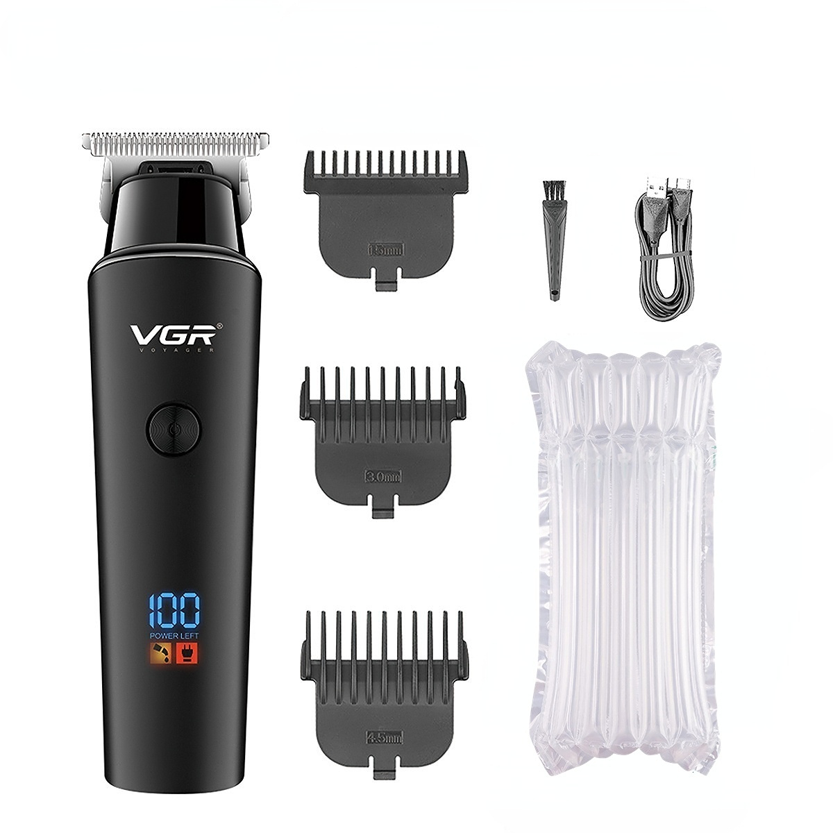 VGR maquina de cortar cabello cortapelos hombre maquina cortar pelo Cortadora de pelo Sin cable Máquina cortadora de pelo Cortadora de pelo Recargable Barbería Máquina de corte cero V-933 V-937: Naranja